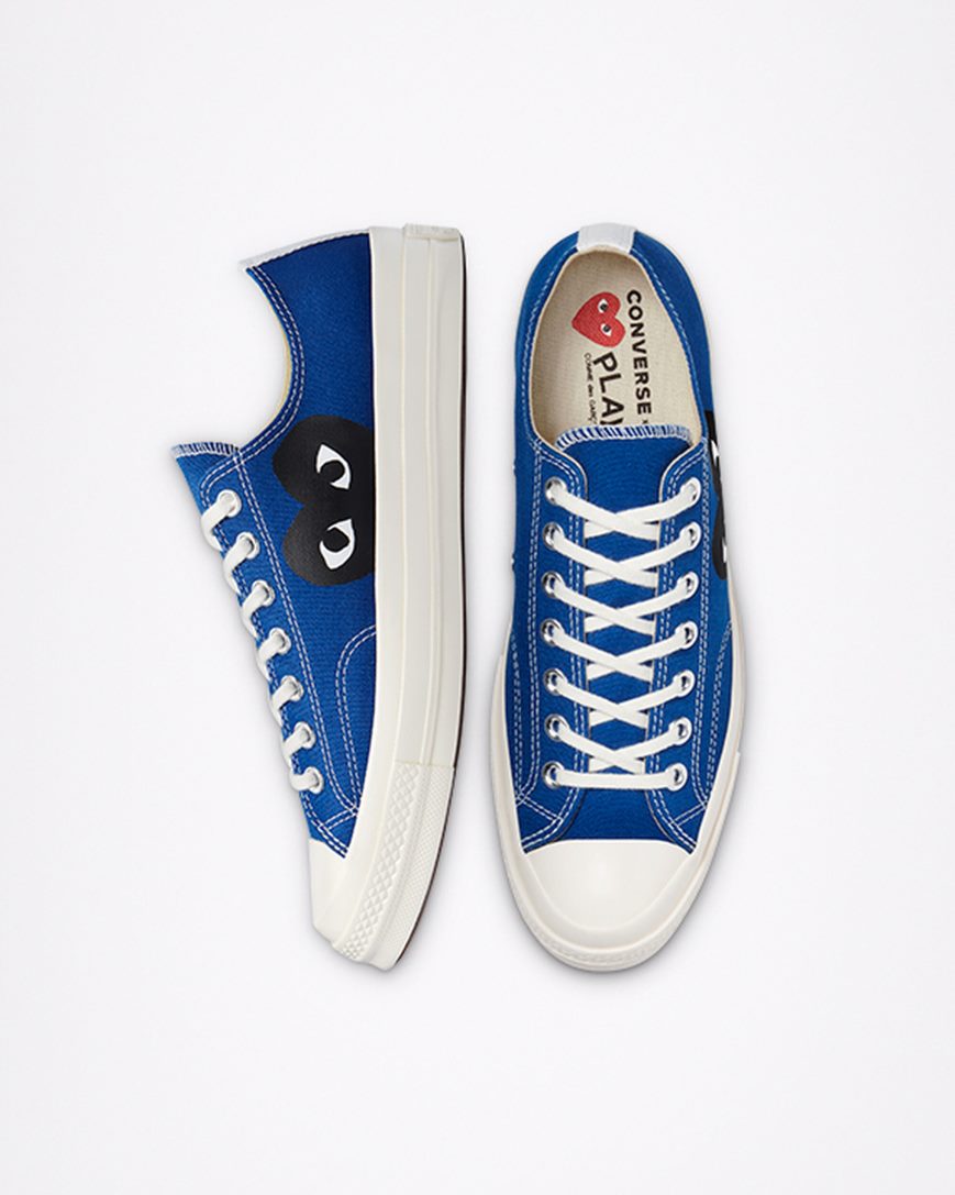 Dámské Boty Nízké Converse x Comme des Garçons PLAY Chuck 70 Blankyt Černé | CZ 31OLQ10